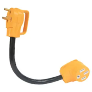 212 MAIN M-50 F Powergrip 30 Adapter, Easy Unplug Design, Molded Grip (Camco Manufacturing 55183)