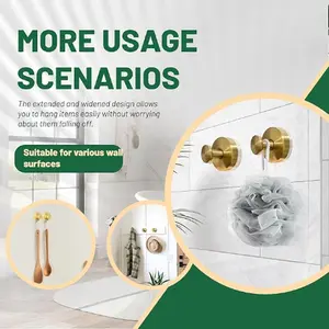 Rustproof Bathroom Towel Hooks, Self-Adhesive Round Coat Hooks, Smooth Minimalist Design, Easy to Install, Reusable, Mountable Hangers for Shower, Washroom (Stainless Steel) Organizer Toilet Rack