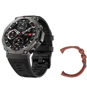 T-Rex 3 GPS Smartwatch with AMOLED Touchscreen, 5ATM Waterproof, Outdoor Compass, Smart Fitness Monitoring for Men, Bluetooth-compatible Connectivity, Multifunctional Smart Watch, Health Fitness Smartwatch
