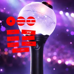 Lightstick Sticker Set of 2 | Waterproof Vinyl Decals | Custom Fan Stickers for Laptop & Car