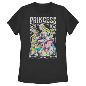Women's Disney Princess Sketch Poster T-Shirt