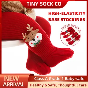 Best-Selling Festive Red Baby Tights, 100 Days/1st Birthday Cartoon Design Class A Spring Autumn Leggings