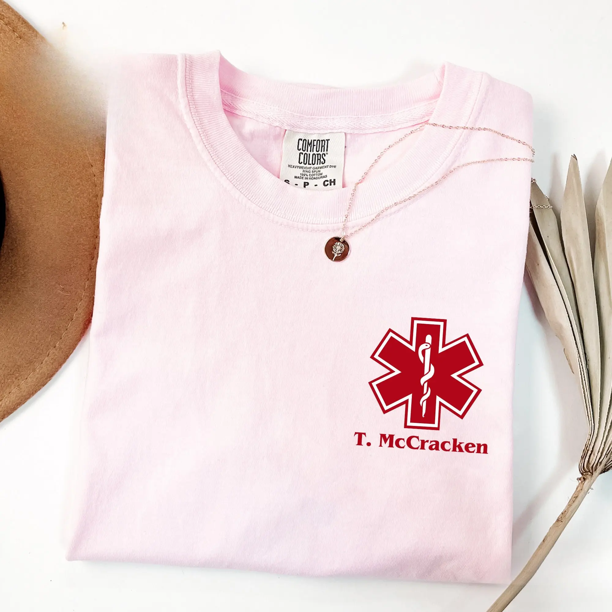 Custom EMT Comfort Tee, Personalized Paramedic Shirt, EMS Gift Top