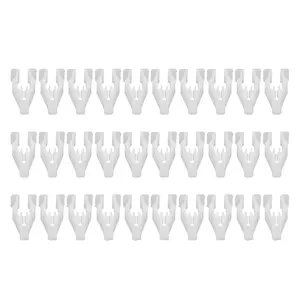 Interior Trim Console Dash Panel Switch Bezel Door Side Trunk Plastic Retainer Fitting Fastener Clip Fit for Honda and More Cars - Pack of 30 White
