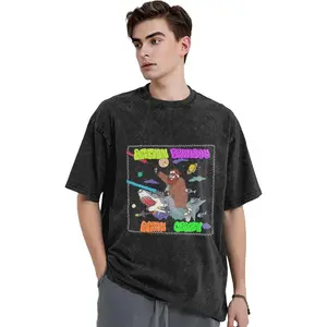 Action Bronson Shirt Unisex Novelty Graphic T-Shirt Vintage Distressed Harajuku Shirts Tops