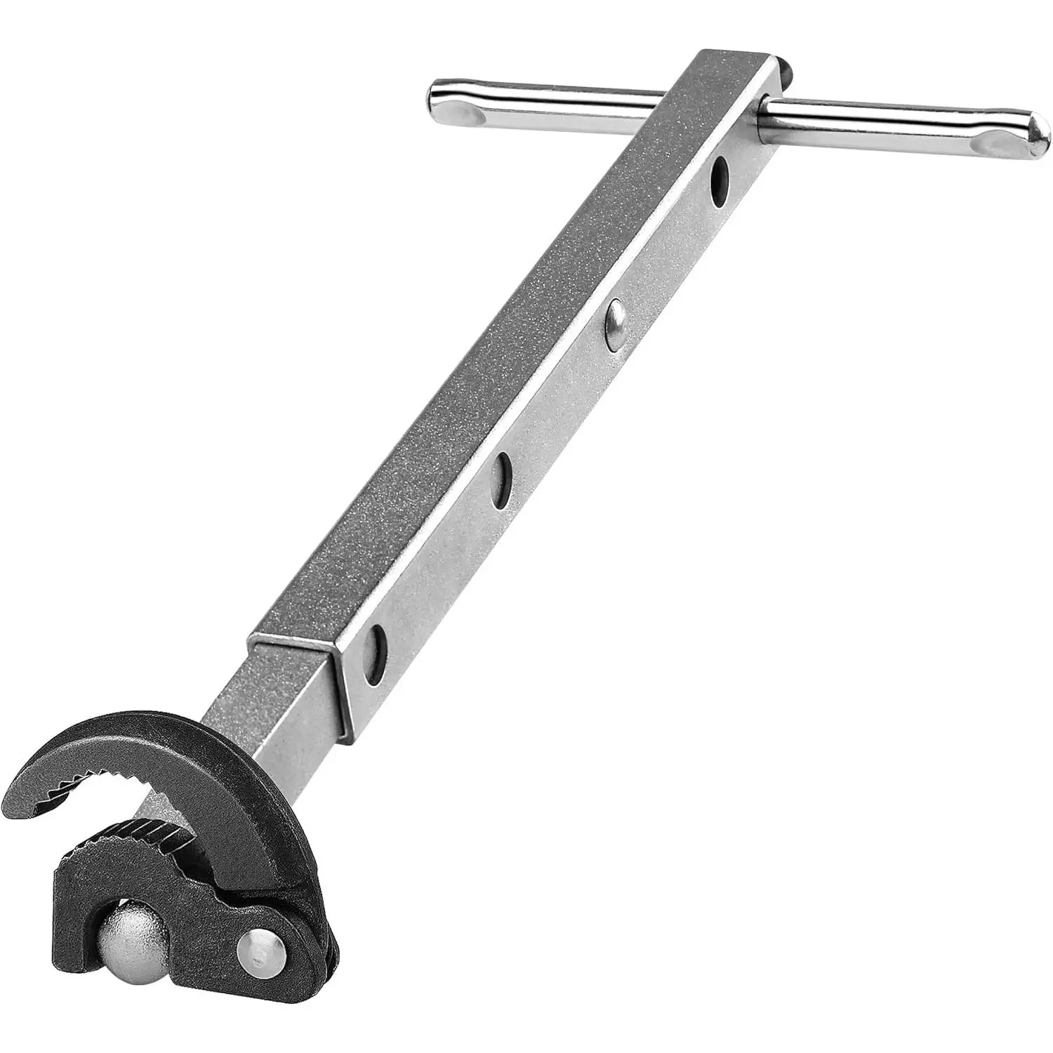 Telescoping Basin Wrench, Sink Wrench, 3/8" to 1-1/4" Jaw Capacity, 10" to 17" Extendable Handle, Steel Sink Faucet Remover PL0025