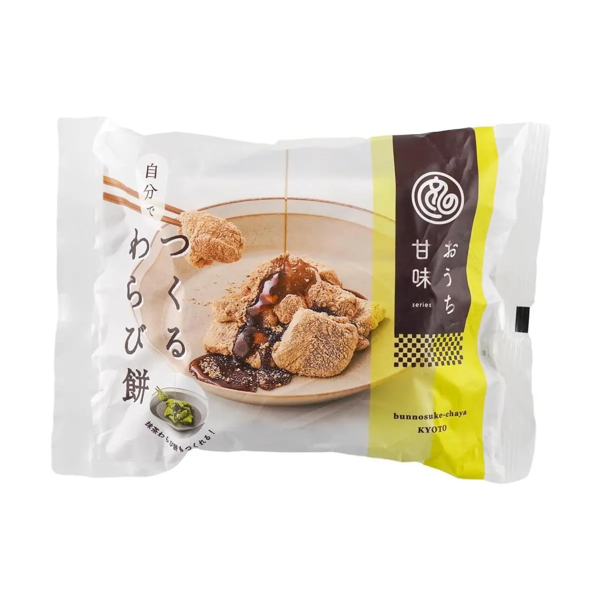 Bunnosuke Japanese Warabimochi Mochi Kit - DIY Matcha & Kinako Flavors, 152g - Authentic Japanese Dessert, Summer Treat, Easy Mochi Making