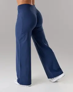 Aura Wide Leg Pant - Anchor