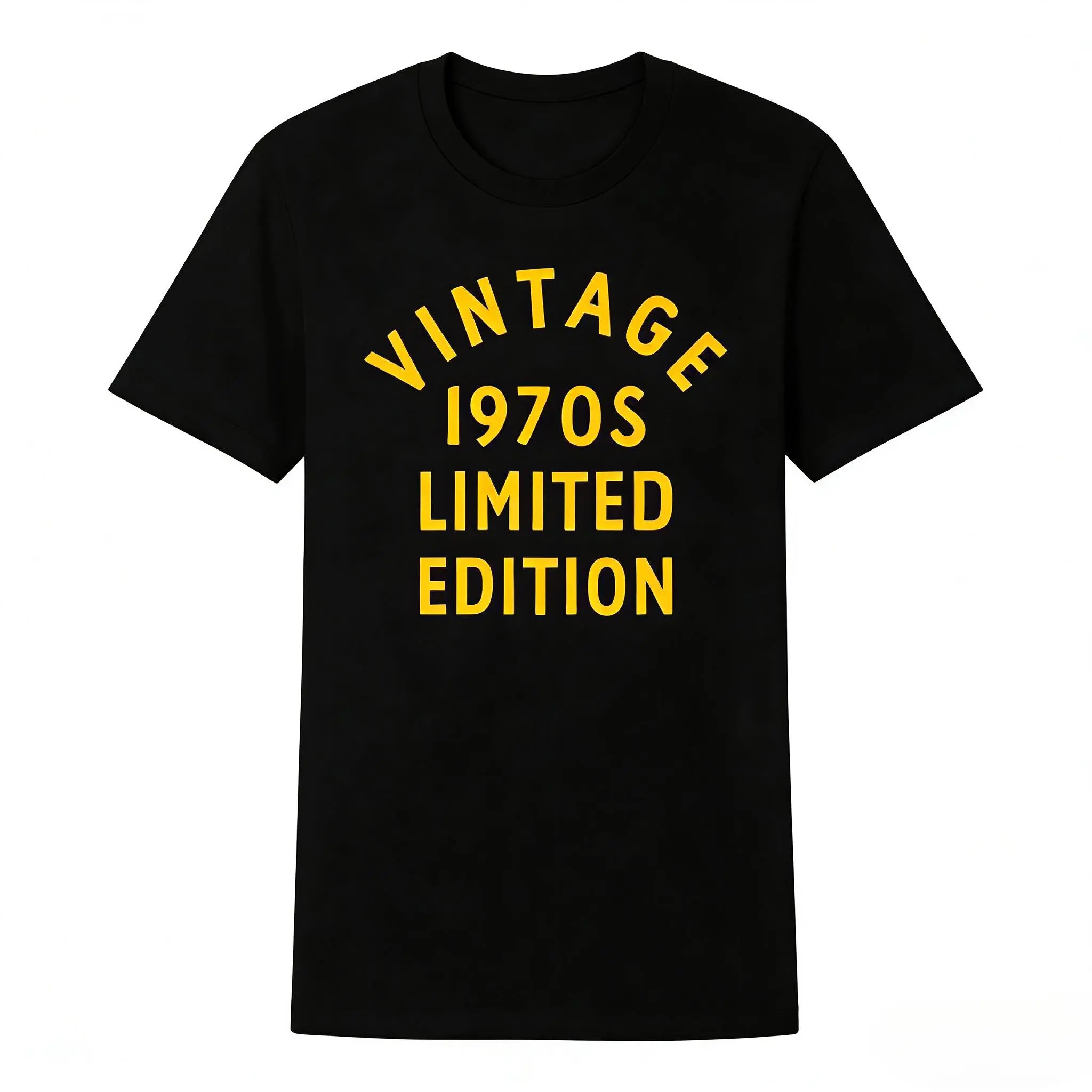 Mans Vintage 1970s Limited Edition T Shirt Funny Cool 1970 Theme Classic Tee for  Funny Mans T Shirts Cute Vintage Fashion Casual  T-Shirt Gift Funny Vintage Top Man's Novelty