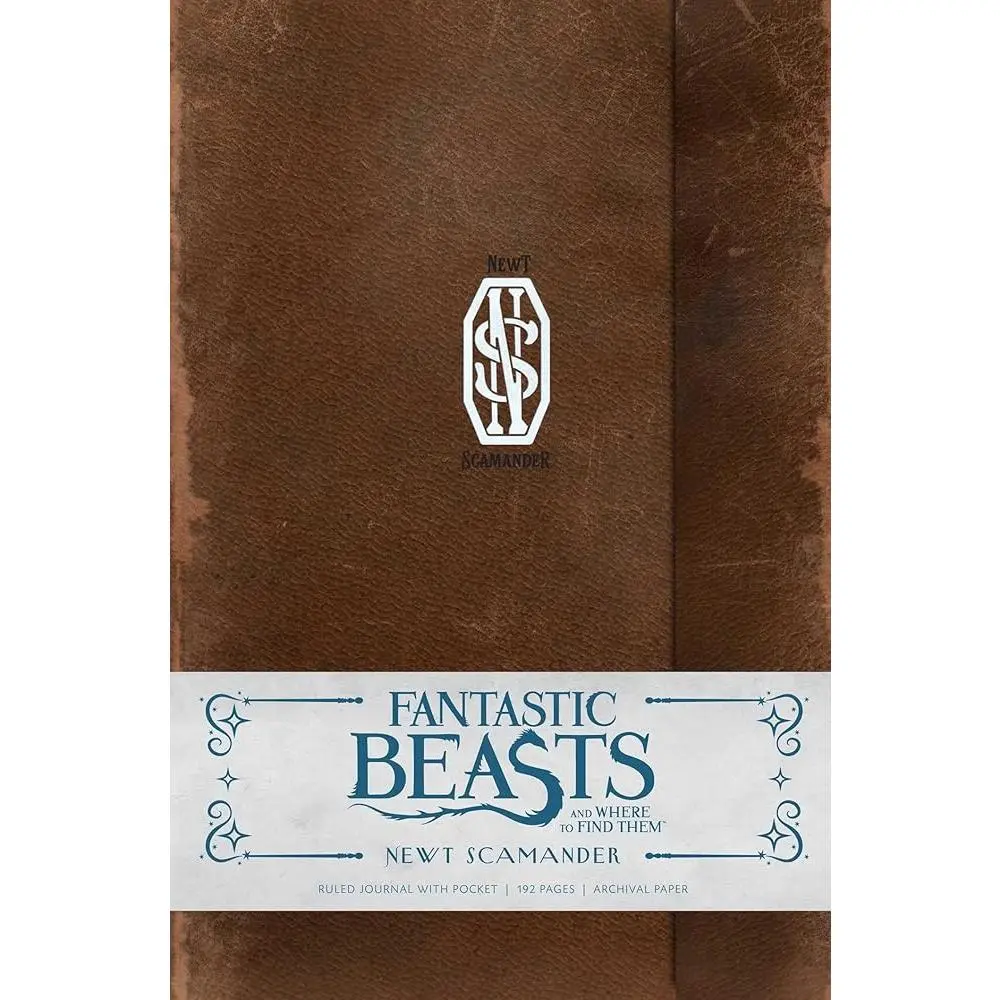Hardcover Ruled Notebook - Fantastic Beasts and Where to Find Them Themed Newt Scamander Travel Diary, Office Stationery Supplies for Students, Hardcover Notebooks, Travel Diary Notebook