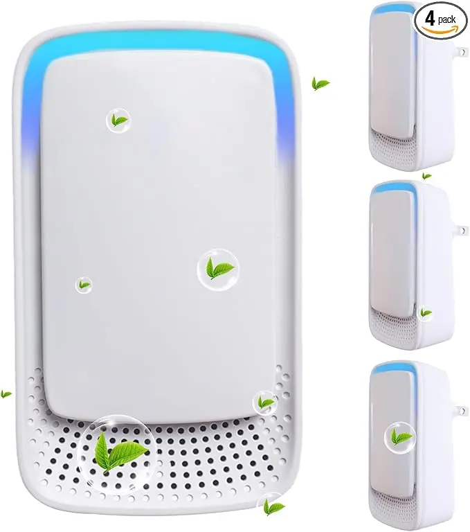 3-in-1 Negative Ion & UV-C Air Purifier Quiet 3W Energy Efficient for Home Office Removes Formaldehyde Smoke Odor Pet Dander Allergens 99.99% Germ Removal aura  protection Hepa Filter Ionizer
