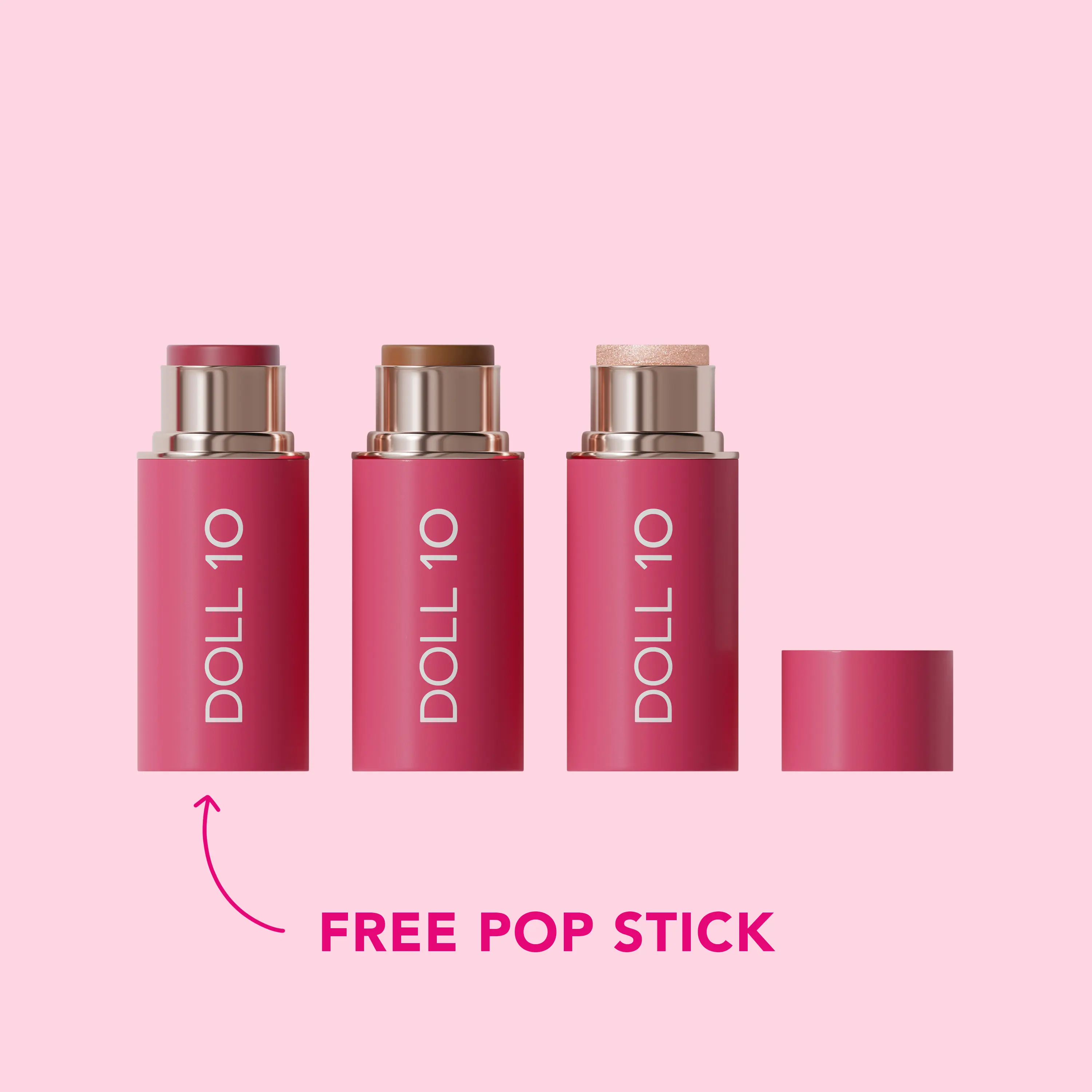 Glow Goals Peptide Plush Pop Stick Trio