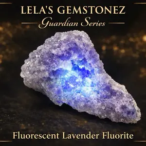 Natural Lavender Fluorite Druzy Cluster with Electric Blue Fluorescence 0.36 lb 163 g Perfect for UV Light Displays and Mineral Collections