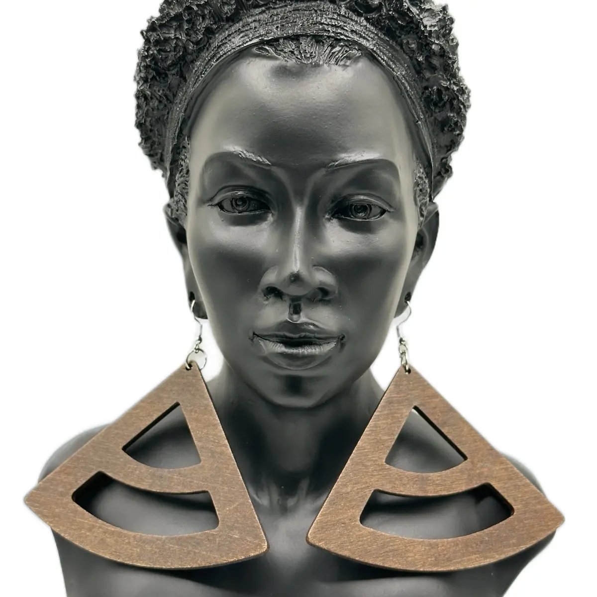 3.5” Cutout Fashion Triangle Earrings Ethnic Casual