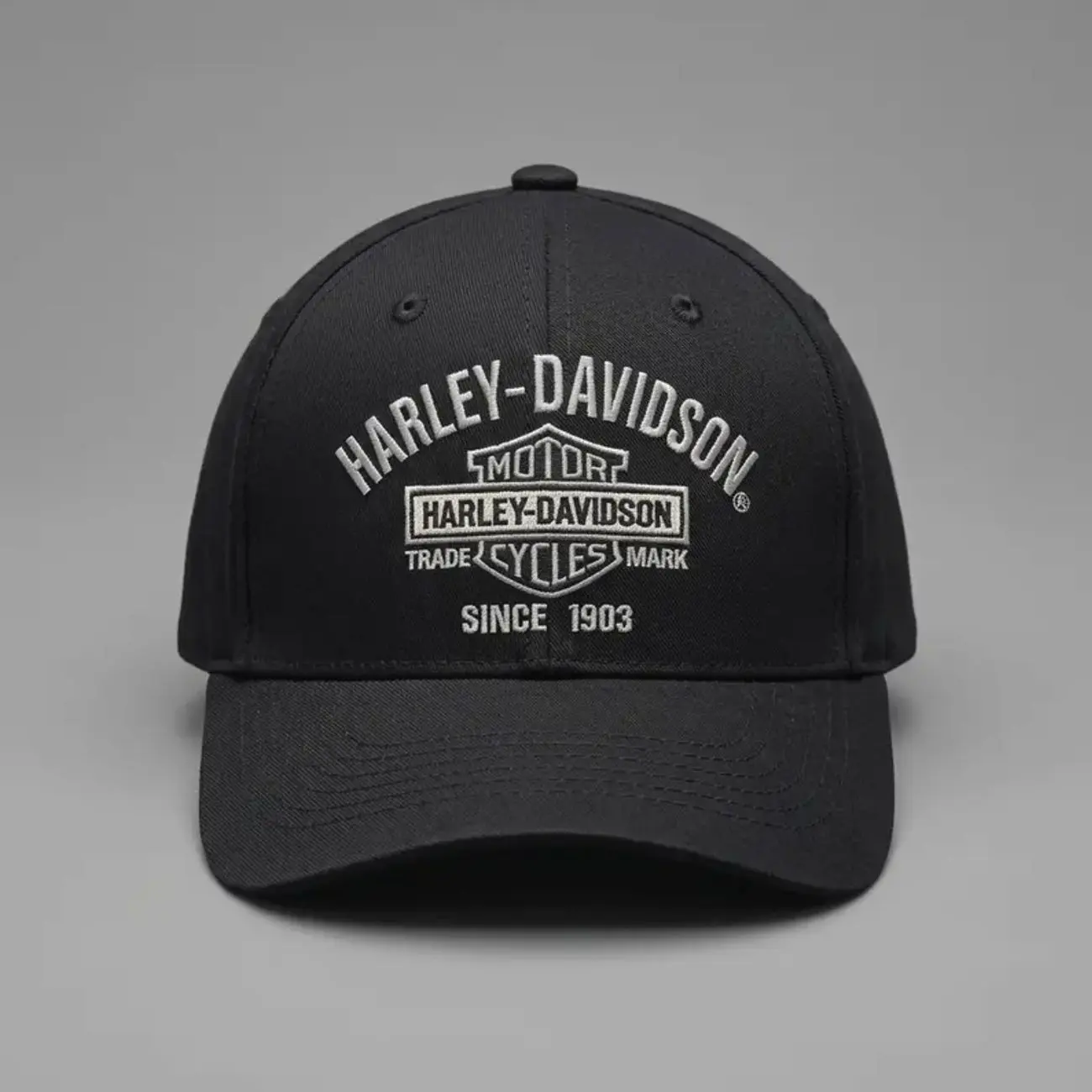 Harley Diesel Power Since 1925 Embroidered Trucker Hat, Premium Mesh Back Snapback Cap, Vintage Style Workwear Hat, Heavy Duty Black Trucker  and Adjustable Fit for Men and Women