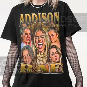 Addison Rae Unique Vintage T-Shirt, Gift For Women and Man Unisex T-Shirt