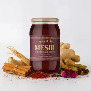 Hafsa’s Herbs Mesir Honey | 41 Herb Daily Herbal Blend | 12+ Benefits | Natural Energy, Digestion, Immune Support, Circulation, Focus, & Vitality | Traditional Ottoman Herbal Honey | 1 Spoon Daily | 30 Servings