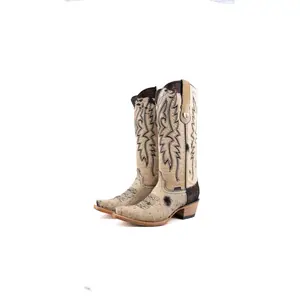 Alexa Cowhide Snip Toe Cowgirl Boot Size 7.5 Box CW88