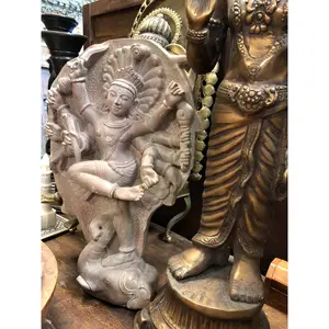 Unique Stone Statue Gajasurasamhara of lord Shiva Handmade Sculpture