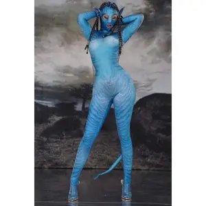 Avatar bodysuit party & events costume (women) Blue ship same day