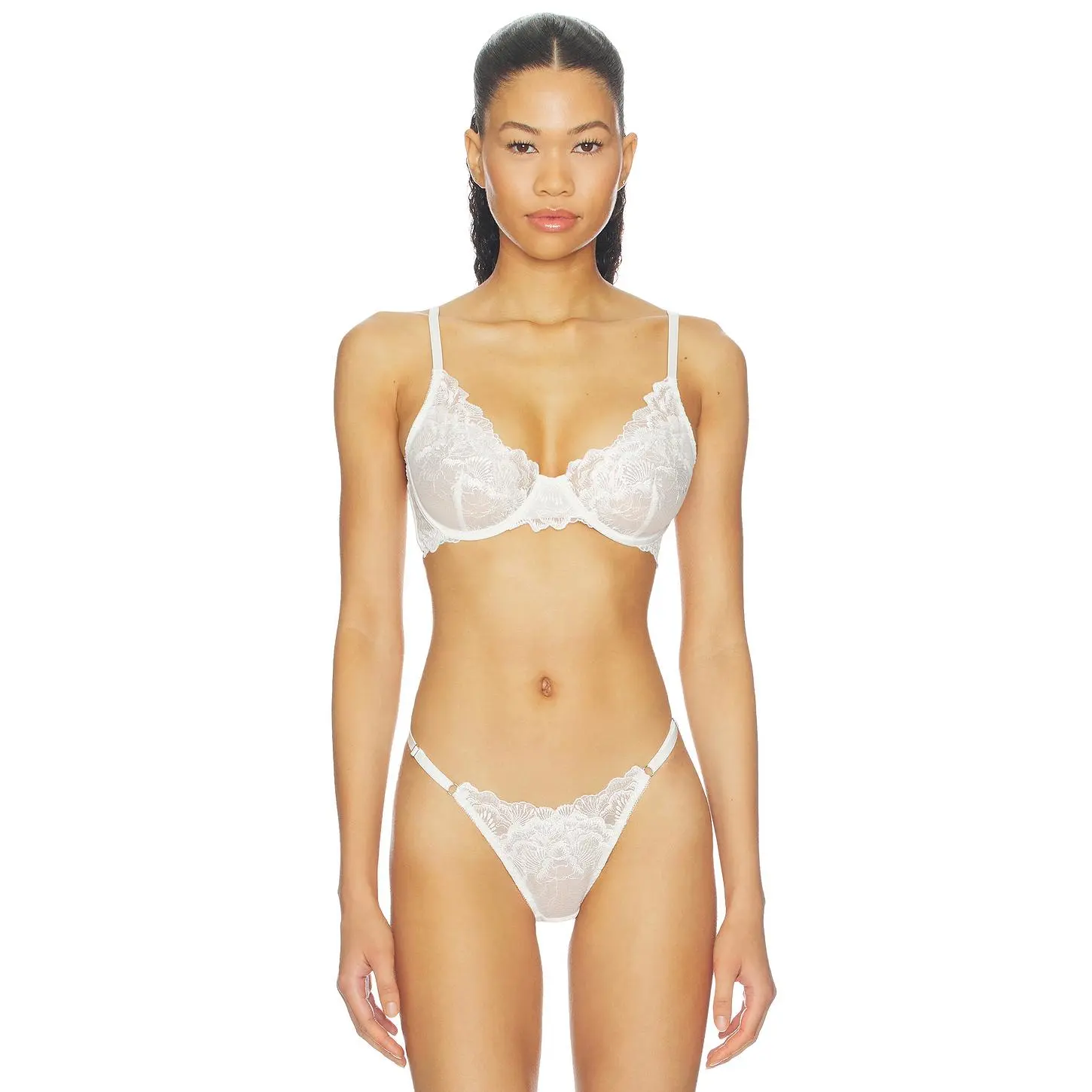 KAT THE LABEL Charli Underwire Bra in White