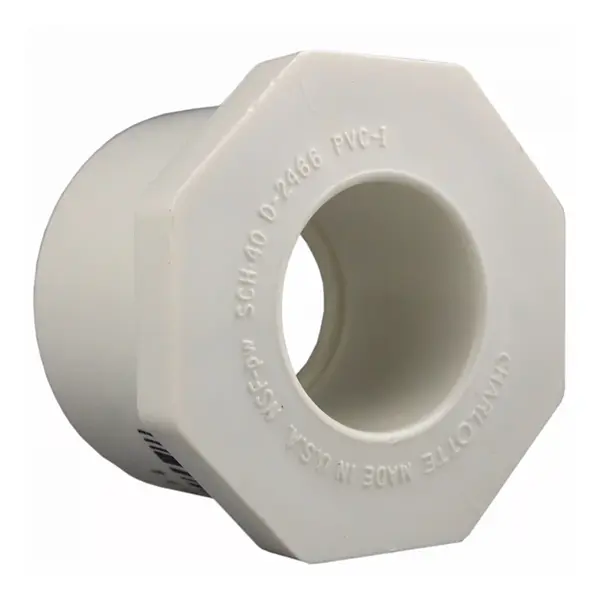 Charlotte Pipe Schedule 40 1-1/4 in. Slip X 1/2 in. D Slip PVC Reducing Bushing – Strong & Reliable Fittings
