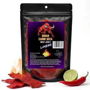 Tizon Spicy Fuego Beef Jerky Carne Seca - Premium Mexican-Style Dried Snack, 2oz Resealable Pouch, No Added Hormones, USA-Made Crunchy, Spicy Beef Jerky Carne Seca