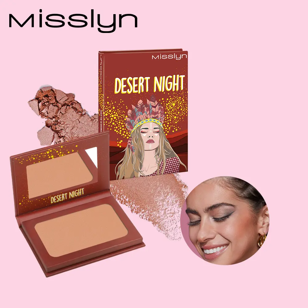 1 pcs DESERT NIGHT POWDER BLUSH,Shimmer, long-lasting, contoured, high-gloss, portable, waterproof, sweatproof, highly pigmented,Party, camping, outdoors, traveling, Gifts,Valentine's Day, Mother's Day, Back to School Essentials, Halloween, Christmas