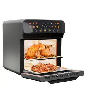 【SUMNEW】 5QT/6QT/10QT Extra Large Convection Countertop Oven with Air Fryer Toaster Oven Combo Convection & Air Fry Mode Roast Bake Broil Reheat Functions Oil-Free Healthy Cooking Stainless Steel LED Touchscreen Viewing Window Space-Saving