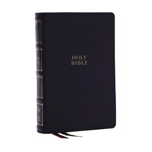 USED-KJV Holy Bible: Compact Bible with 43,000 Center-Column Cross References, Black Genuine Leather, Red Letter, Comfort Print: King James Version by Thomas Nelson (Leather Bound)