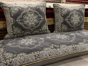 Luxury Grey Afghan Toshak Cover Set G01 | Velvet High Quality | Custom Made Toshak Set