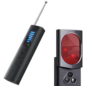 Portable Full Band Anti Spy Detector, GPS RF Hidden Camera Scanner, Multi Signal Alarm Anti-Eavesdropping Device, Wireless Bug Finder Security Tool for Office Car Home, Triple Protection Compact Design