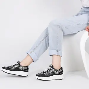 CELNEPHO  Womens Platform Sneakers Fashion Trainers lace Up Comfortable Casual Chunky Wedge Shoes Dress Shoes StepUp Styles