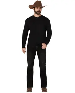 Moonshine Spirit Men's Venom Wash Decker Slim Straight Stretch Denim Jeans - Msho24j2-Blk