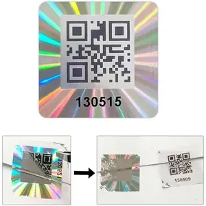 500 count QR Code Hologram Warranty Void Sticker,Tamper Proof  Seal Labels with Serial Number,Tamper evident Sticker(1x1 inch)...