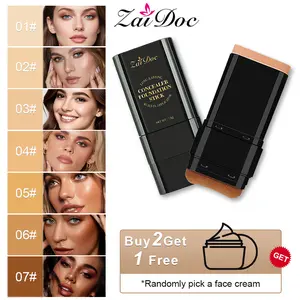 7-color Dual - Ended Eraser Foundation Stick -Multi - Use Concealer & Highlighter for Acne Marks , Nose Contour Flawless Makeup Finish - Versatile Cosmetic Tool , daily gift