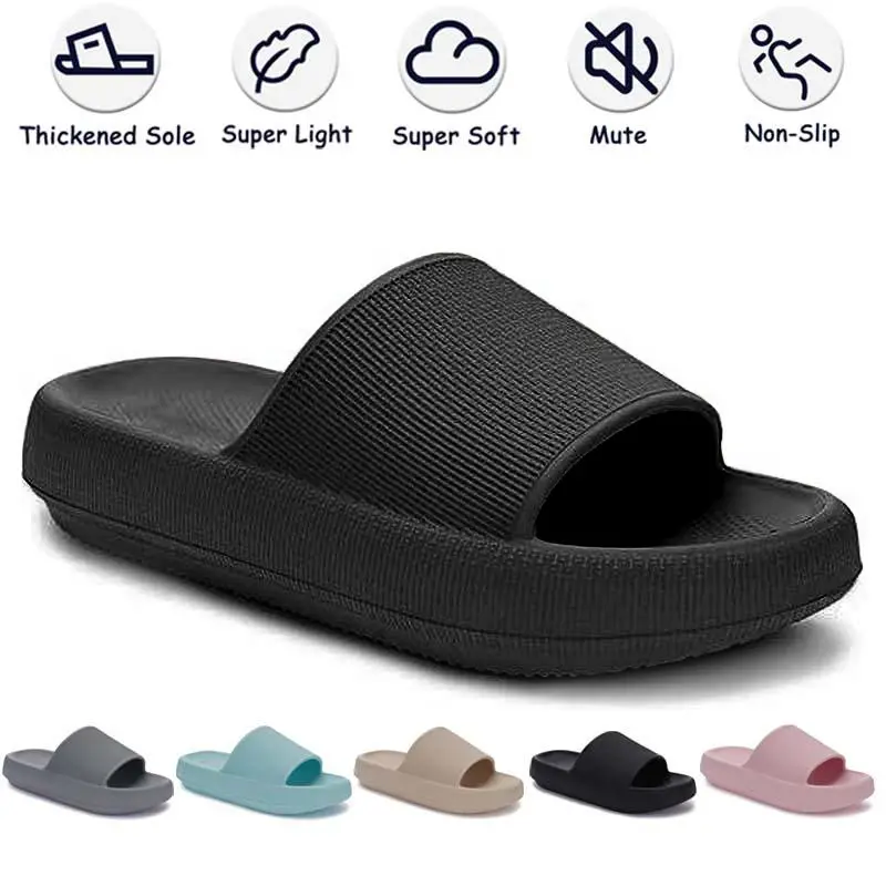 Cloud Slides for Women and Men Soft Comfy Relax EVA Material Thick Sole Non-slip Pillow Slippers Walking Shoes Footwear House Slipper Water Proof Flipflop Tsinelas Girl