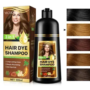 YECUCE 3-in-1 Hair Dye Shampoo Covers gray hair Hair dye Easy to use