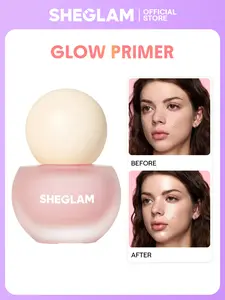 SHEGLAM Melon Melt Serum Primer Hydrating Brightening Makeup Base Primer Lightweight Smooth Face Cosmetic