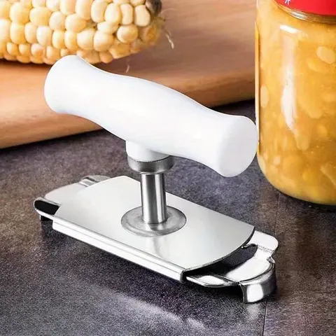 Stainless Steel Bottle Opener, Adjustable Rotating Can Opener, Kitchen Dining Tool Utensils, Effortless Lid Turner, 1pc Small Kitchen Gadget, Kitchenware