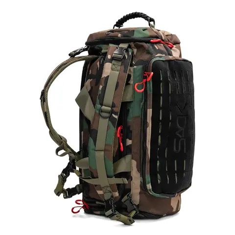 COMBAT IRON 50L Durable Outdoor Tactical Assault Rucksack for Adults - Rugged Water-Resistant 900D Oxford Hybrid Convertible Portable Travel Backpack with Separate Shoe Compartment, MOLLE Panel, YKK Zippers, Lay Flat Design, Airline Approved, Airline Appr