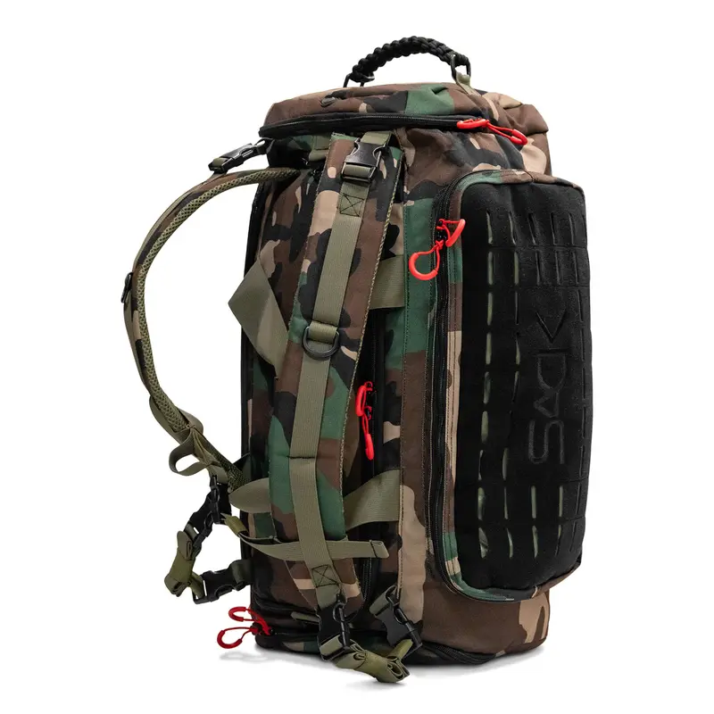 COMBAT IRON 50L Durable Outdoor Tactical Assault Rucksack for Adults - Rugged Water-Resistant 900D Oxford Hybrid Convertible Portable Travel Backpack with Separate Shoe Compartment, MOLLE Panel, YKK Zippers, Lay Flat Design, Airline Approved, Airline Appr