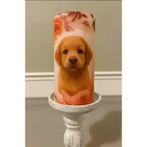 Have your loved pet on a candle