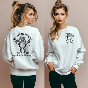 At Least My Trauma Made Me Funny DFT Graphic T-Shirt: Peaceful Frog Edition