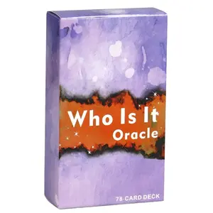 Who Is Oracle Card Game, 78pcs/set Tarot Card Game, Tarot Card Decks, Fun Card Game for Family Party, Entertainment Game Card, Card Games for Teens, Classic Tarot Cards