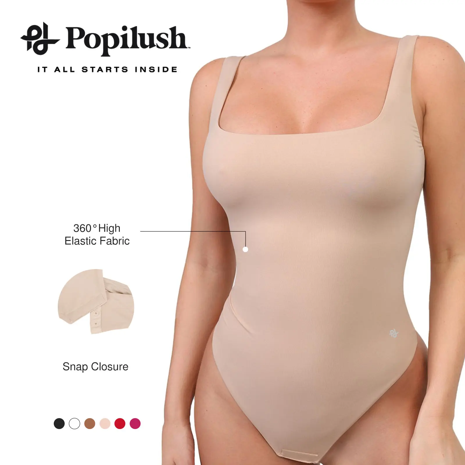 Popilush CloudSense Thong Shapewear Bodysuit Popilush CloudSense Thong Shapewear Bodysuit