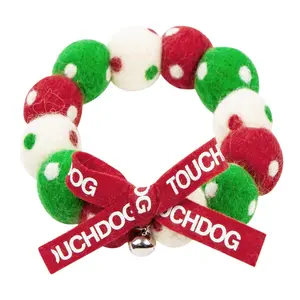 Touchcat Pom-Pom Cat Neck Collar w/ Chime Bell