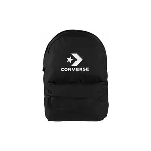 Converse Star and Arrow Logo Print Polyester Laptop Backpack for Travel, Unisex Couple Style in Black