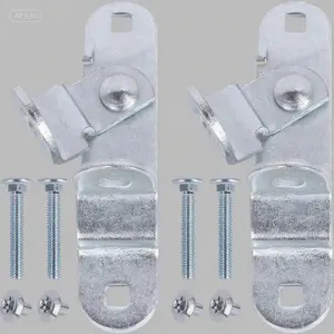 Heavy Duty Trailer Door Latch with Padlock Hasp Secure Locking Mechanism for Enclosed Car Hauler Ramp 2 Pack Includes Screws and Nuts Durable Rust Resistant Easy Installation adjustable  door  hinge door sweep