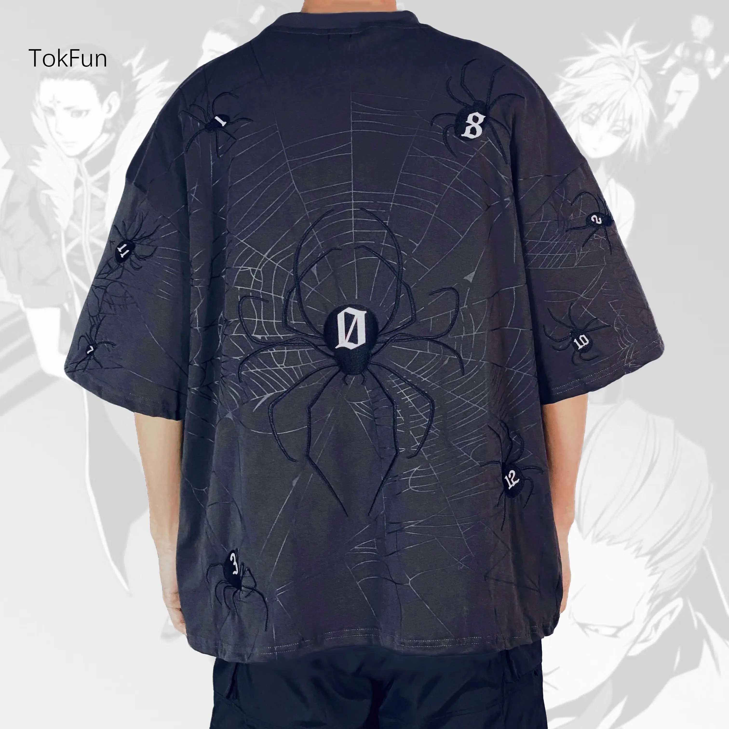 Phantom Troupe Tee Embroidery Hunter X Hunter Sweatshirt Anime HxH Casual Shirt Comics Unisex Fashion Wear Daily High-End Clothes